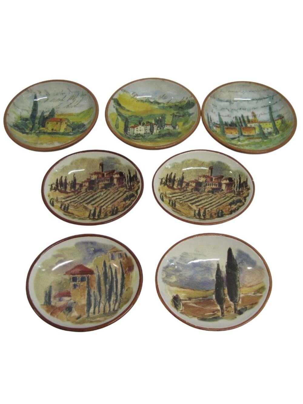 Williams Sonoma 7 Italy Bowls Marc Lacaze Dip Dish Bowls & Portugal Tuscan Oval